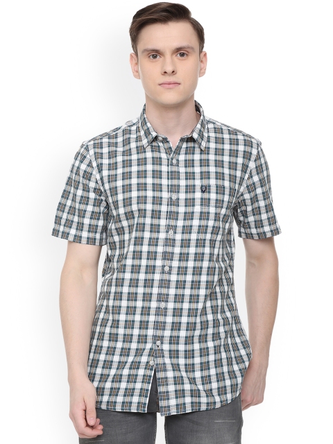

Solly Jeans Co. Men Blue Slim Fit Checked Casual Shirt