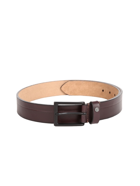 

Allen Solly Men Maroon Solid Belt