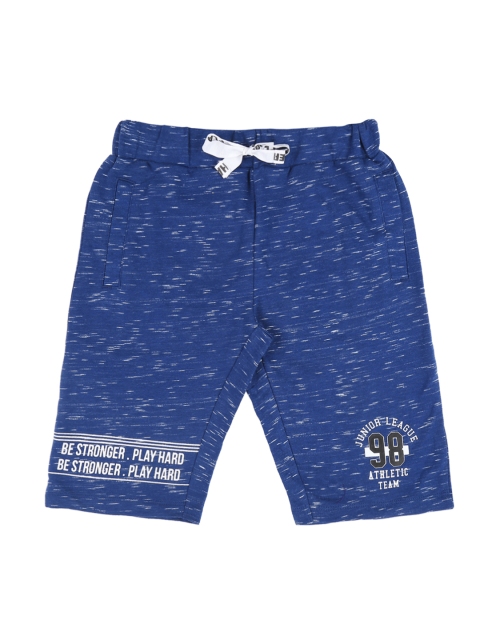 

Pantaloons Junior Boys Blue Printed Regular Fit Regular Shorts