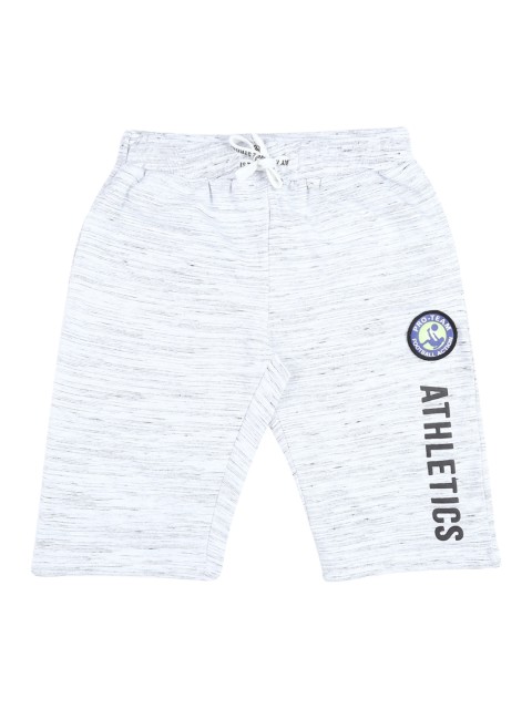 

Pantaloons Junior Boys White Printed Regular Fit Regular Shorts