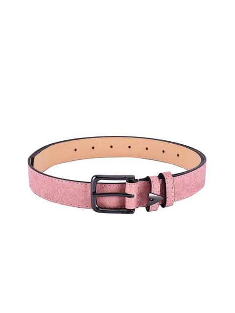

BuckleUp Women Pink Textured Belt
