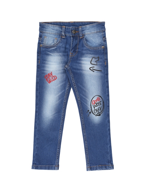 

Pantaloons Junior Boys Blue Regular Fit Mid-Rise Clean Look Stretchable Jeans