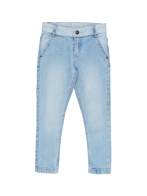 

Pantaloons Junior Boys Blue Regular Fit Mid-Rise Clean Look Stretchable Jeans