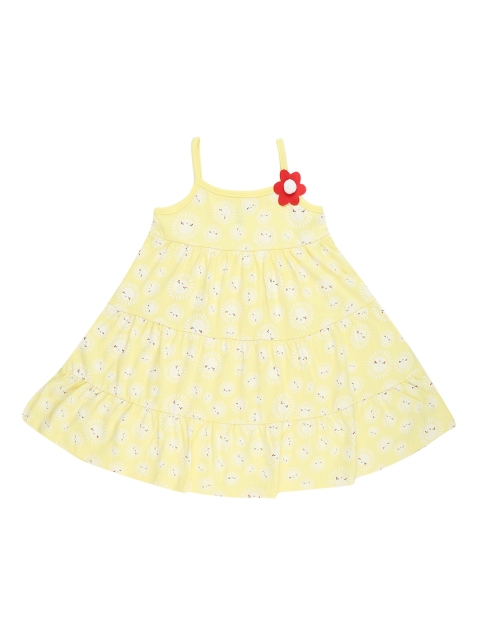 

Pantaloons Baby Girls Yellow Printed A-Line Dress