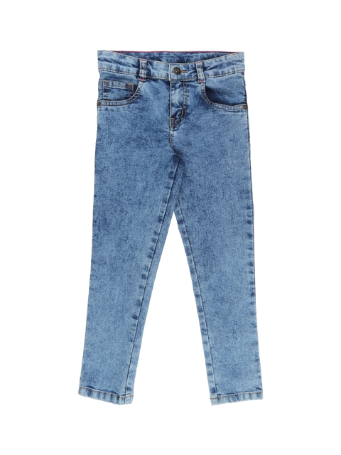 

Pantaloons Junior Girls Blue Regular Fit Mid-Rise Clean Look Jeans