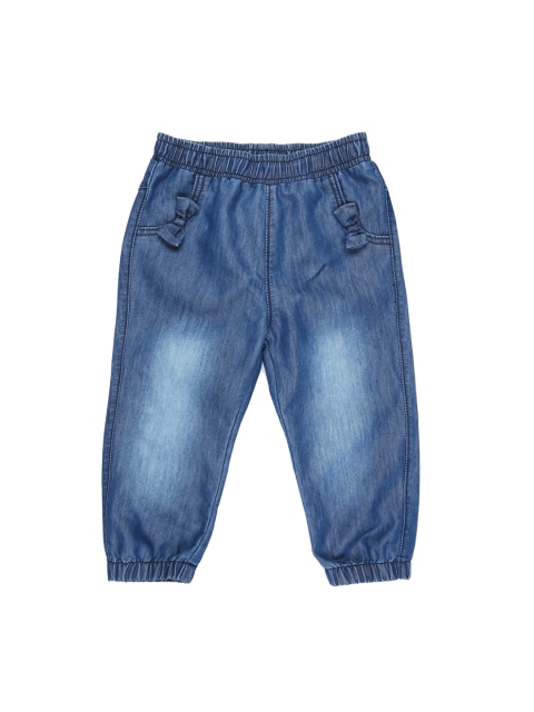 

Pantaloons Baby Girls Blue Regular Fit Mid-Rise Clean Look Jeans