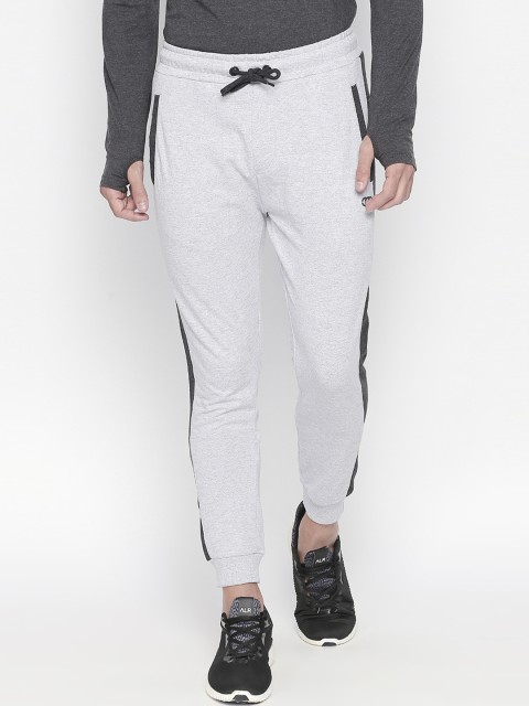 

Ajile by Pantaloons Men Grey Melange Solid Slim-Fit Joggers