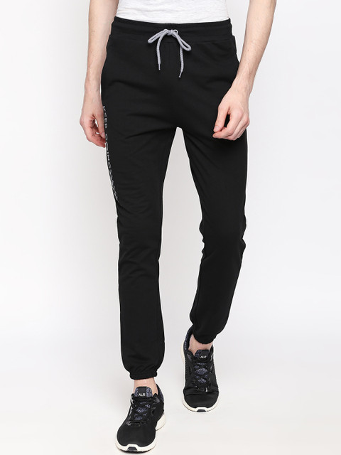 

Ajile by Pantaloons Men Black Solid Slim-Fit Joggers