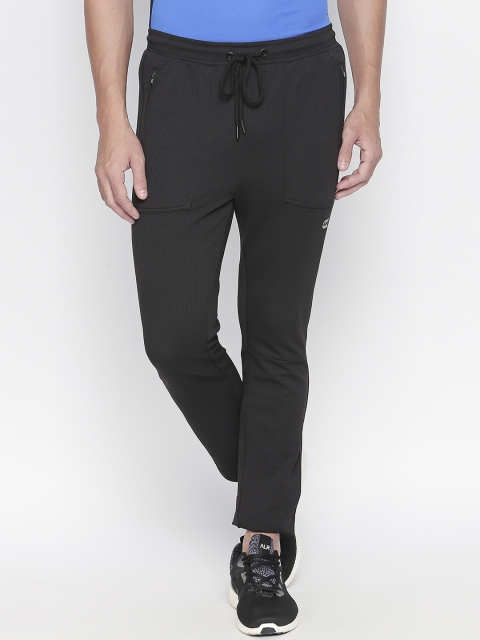 

Ajile by Pantaloons Men Black Self-Design Slim-Fit Track Pants