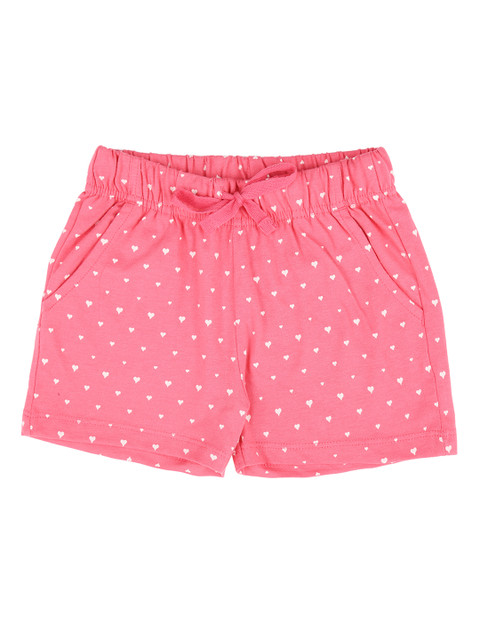 

Pantaloons Junior Girls Pink Printed Regular Fit Hot Pants