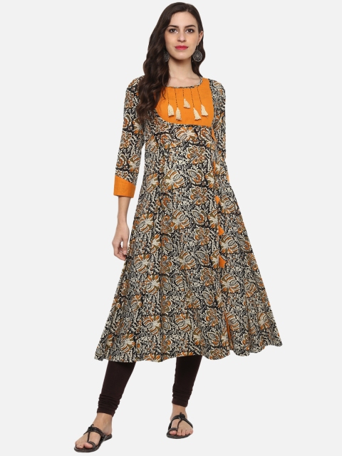 

YASH GALLERY Women Multicoloured Printed A-Line Kurta, Multi