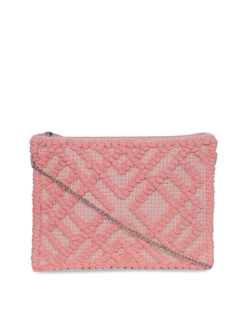 

Diwaah Pink Self Design Sling Bag