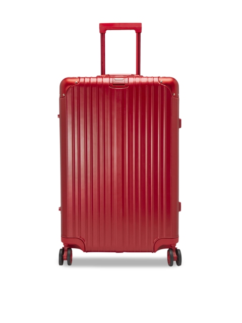 

ZEVOG Red Textured California Love Hard-Sided Medium Trolley Suitcase