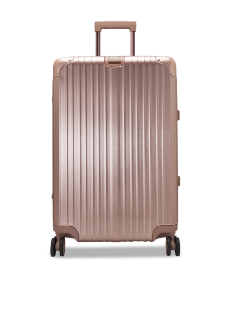 

ZEVOG Rose Gold-Toned Textured California Love Hard-Sided Medium Trolley Bag