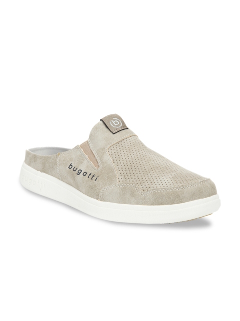 

Bugatti Men Taupe Slip-On Sneakers