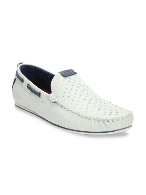 

Bugatti Men Off-White Loafers