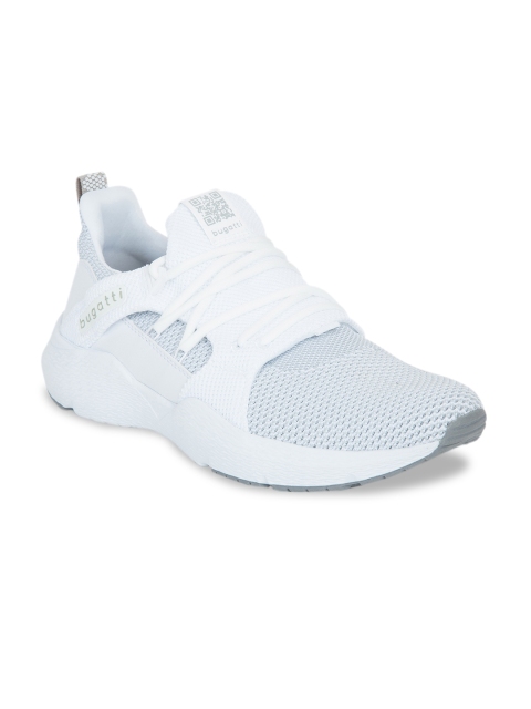 

Bugatti Men White Woven Design Sneakers