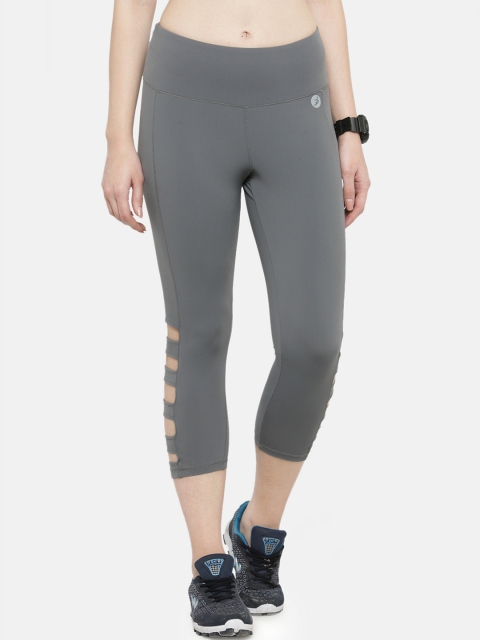 

BUKKUM Women Grey Solid Skinny-Fit Tights