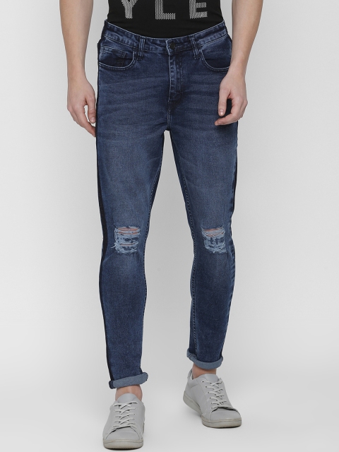 

SKULT by Shahid Kapoor Men Blue Slim Fit Mid-Rise Mildly Distressed Stretchable Jeans