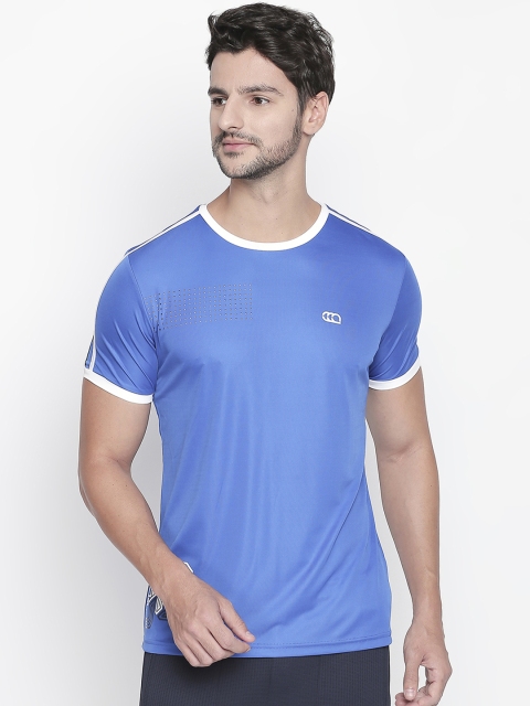 

Ajile by Pantaloons Men Blue Solid Round Neck T-shirt