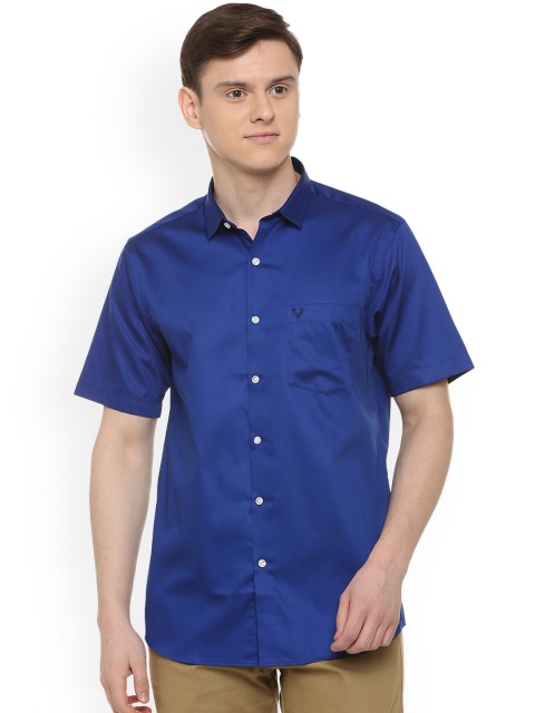 

Allen Solly Men Blue Slim Fit Solid Casual Shirt