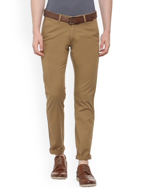 

Allen Solly Men Brown Slim Fit Solid Regular Trousers