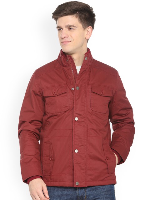 

Allen Solly Men Maroon Solid Tailored Jacket