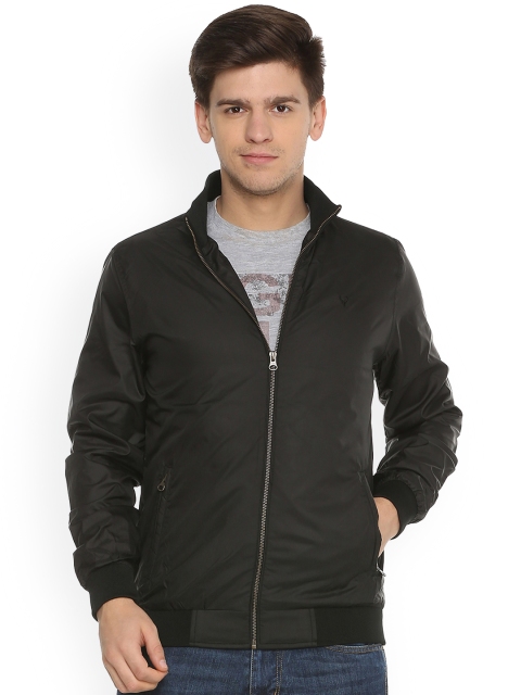 

Allen Solly Men Black Solid Bomber