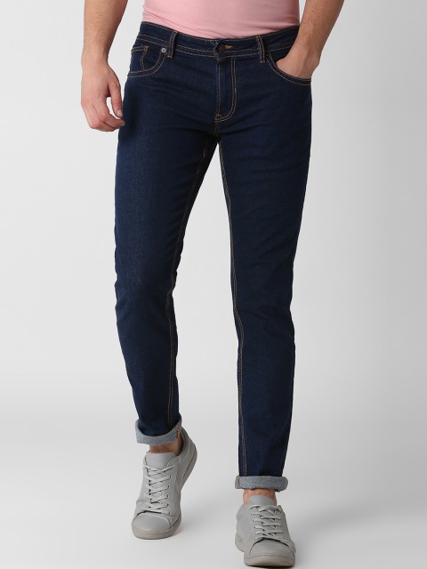 

Peter England Casuals Men Blue Skinny Fit Mid-Rise Clean Look Stretchable Jeans