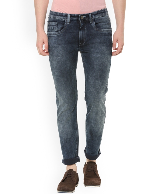 

V Dot Men Blue Slim Fit Mid-Rise Clean Look Stretchable Jeans