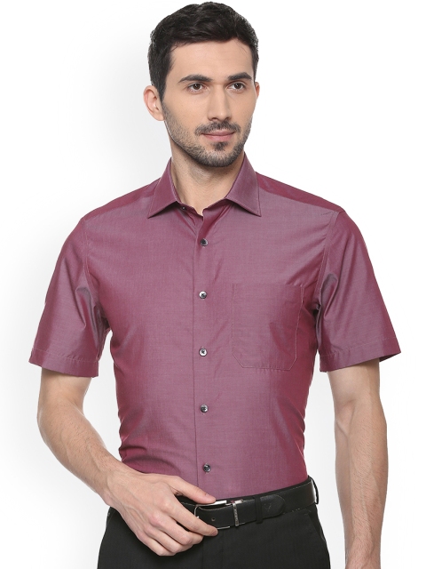 

Louis Philippe Men Purple Regular Fit Solid Formal Shirt