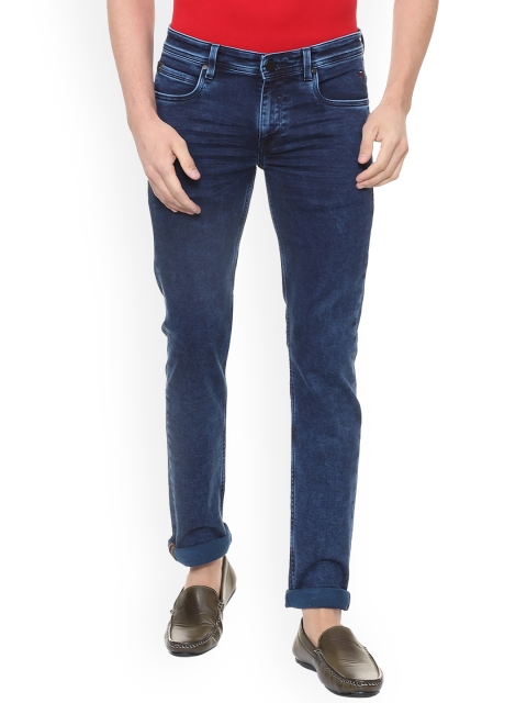 

Louis Philippe Jeans Men Blue Slim Fit Mid-Rise Clean Look Jeans