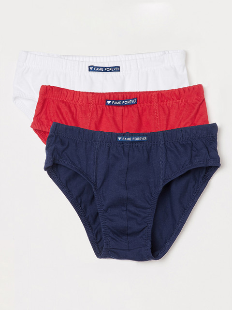 

Fame Forever by Lifestyle Boys Pack of 3 Briefs 8903732956428, Red