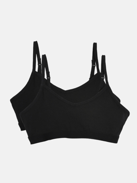 

Fame Forever by Lifestyle Girls Girls Pack of 2 Black Non-Wired Bralette 8903742106325