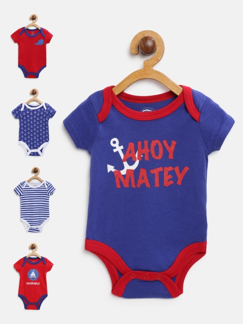 

Mothers Choice Boys Pack of 5 Bodysuits, Red