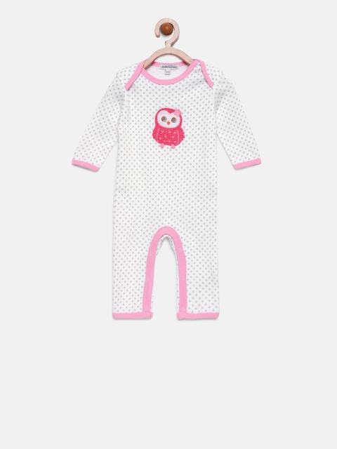 

Mothers Choice Boys White & Pink Printed Sleepsuit