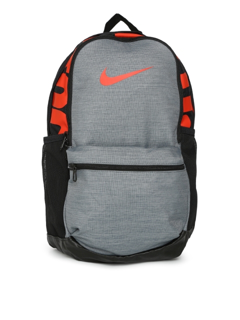 

Nike Unisex Grey & Black Solid Brsla Backpack