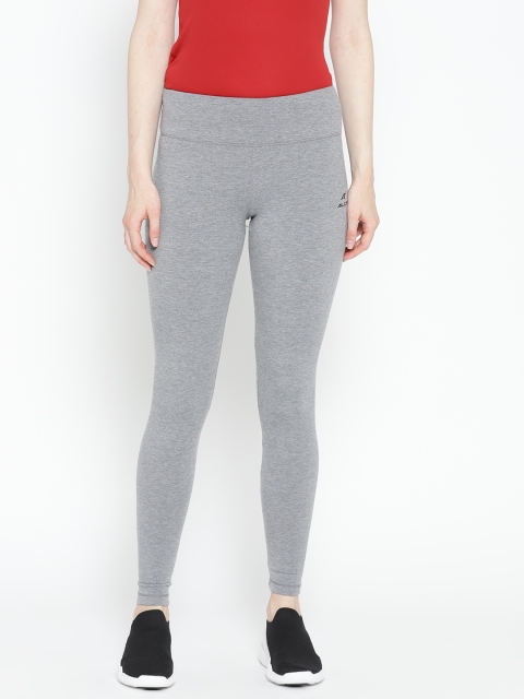 

Alcis Women Grey Melange Solid Tights