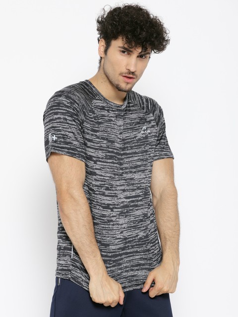 

Alcis Men Black Printed Running T-shirt
