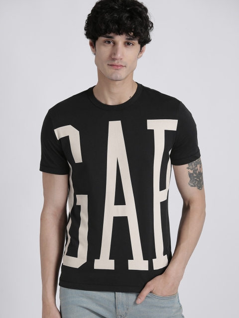 

GAP Men's Logo Short Sleeve T-Shirt, Black