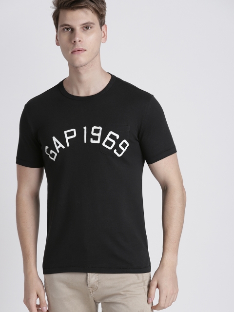 

GAP Men's Logo Short Sleeve T-Shirt, Black
