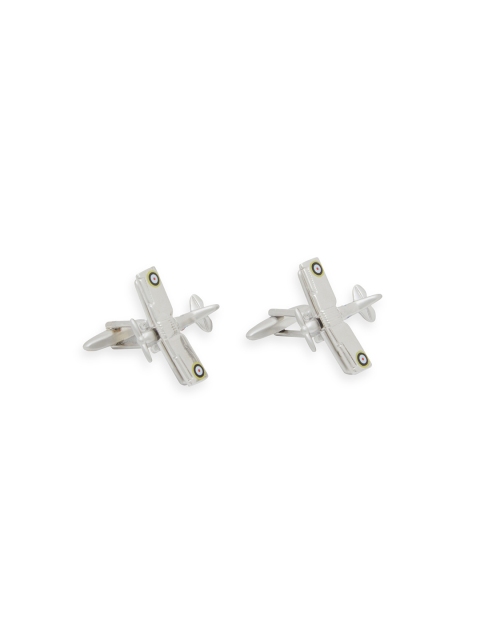 

shaze Silver-Toned Quirky Cufflinks