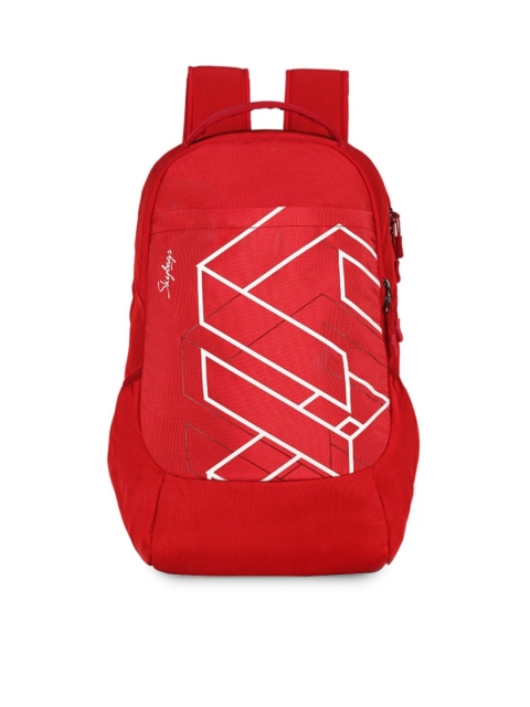 

Skybags Unisex Red Graphic Backpack