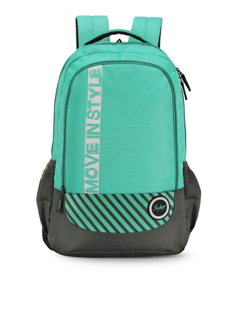 

Skybags Unisex Sea Green & Grey Colourblocked LUKE 02 Backpack