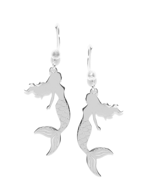 

Carlton London 925 Sterling Silver- Rhodium-Plated Quirky Drop Earrings