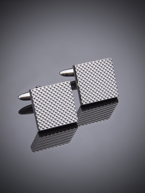 

shaze Silver-Plated Keyboard Cufflinks