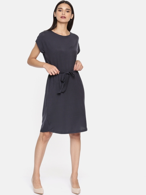 

Vero Moda Women Navy Blue Solid T-shirt Dress