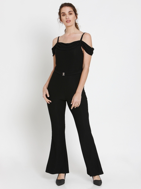 

Vero Moda Black Solid Basic Jumpsuit