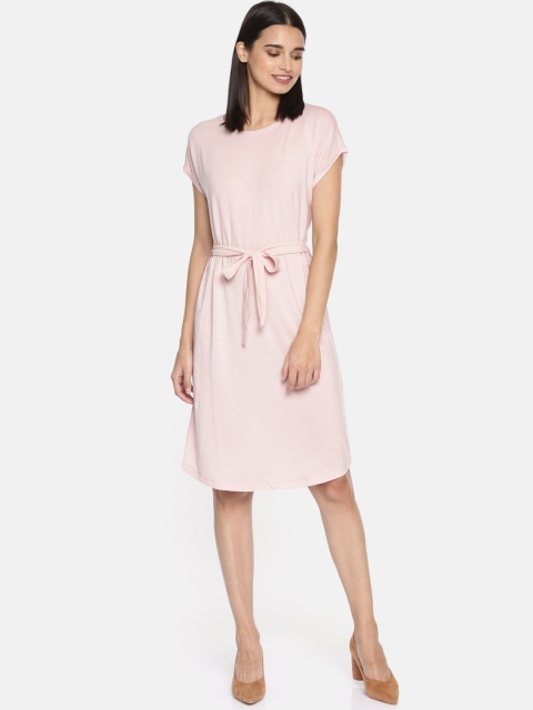

Vero Moda Women Pink Solid T-shirt Dress
