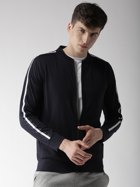 

Hubberholme Men Navy Blue Solid Sweatshirt